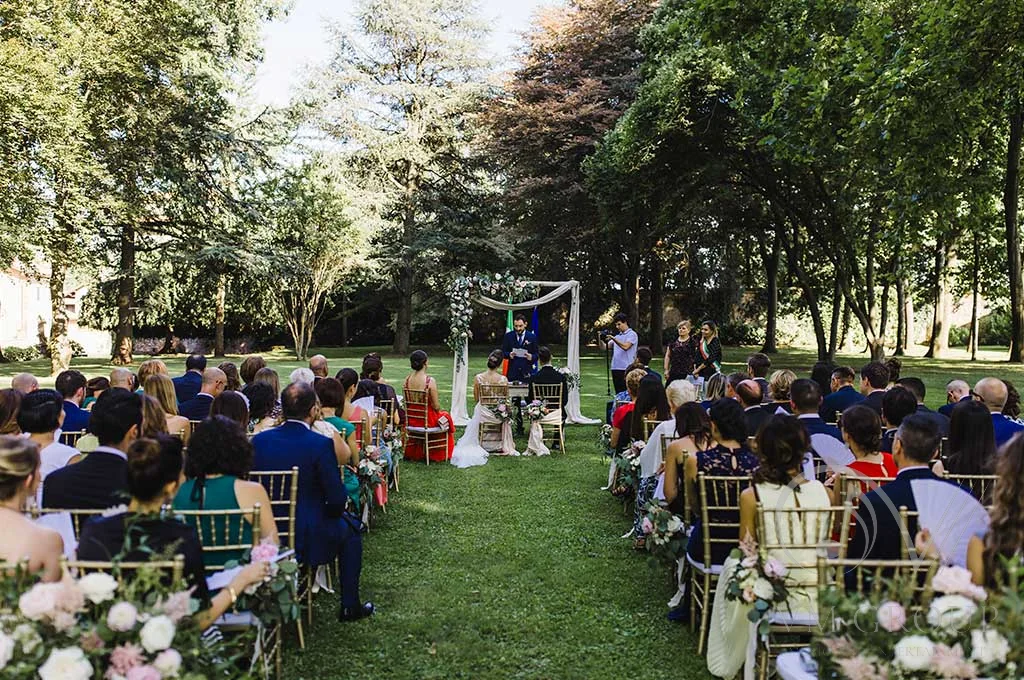 Cerimonia civile nel parco di Villa Gaia Gandini a Robecco sul Naviglio